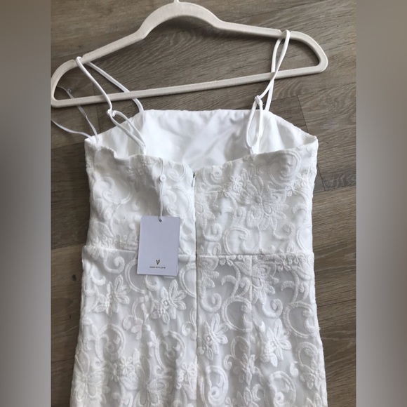 Lulus White Mesh Floral Embroidered Maxi Dress - Picture 10 of 10